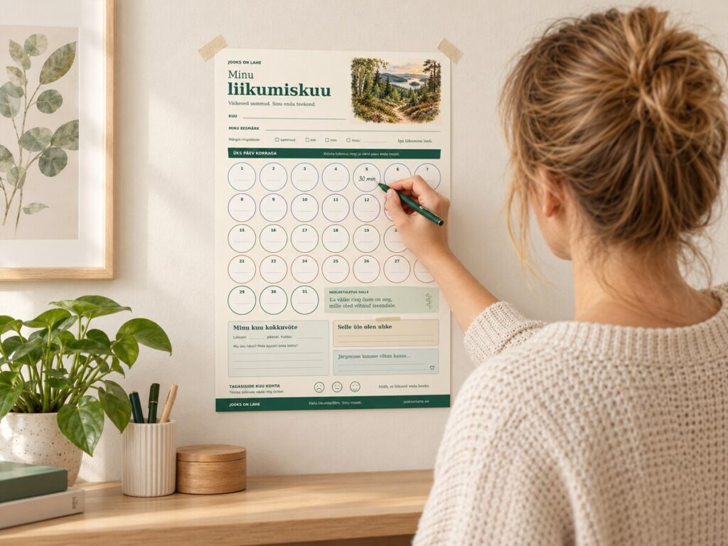 Universaalne prinditav liikumiskalender